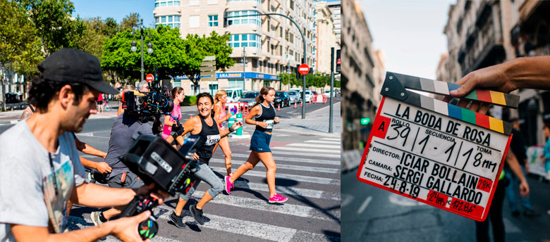 Rodaje de La Boda de Rosa en Valencia. Imagen cedida por @VisitValencia